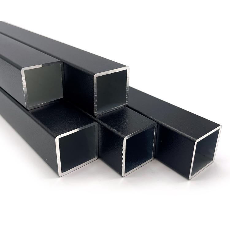 Aluminium steigerbuizen vierkant zwart: 40 x 40 mm